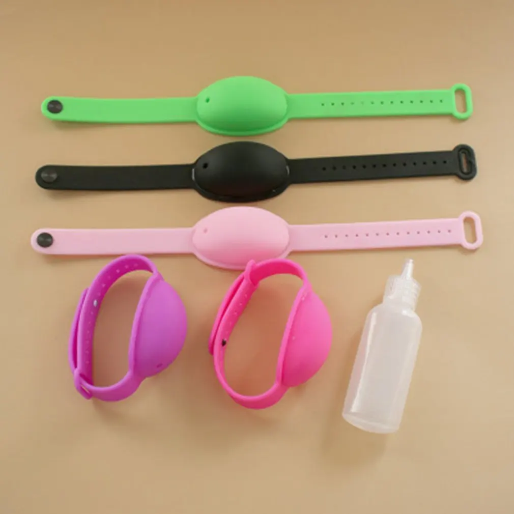

Silicone Hand Sanitizer Bracelet Protective And Convenient Disinfection Silicone Bracelet Spray Bottle Bracelet