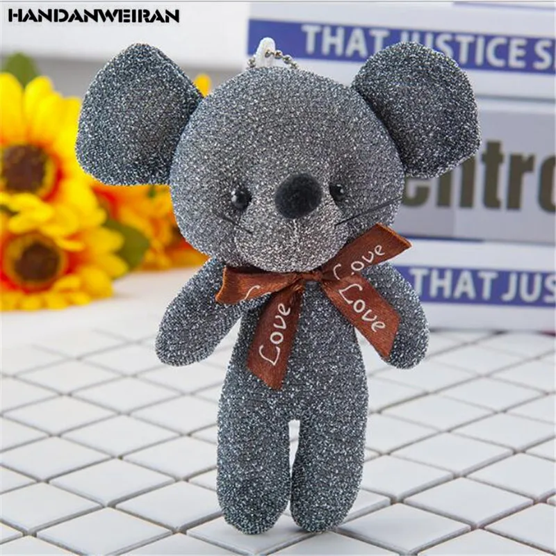 1 шт. новый милый талисман на год крысы 12 см Яркий шелковый галстук бабочка мышь