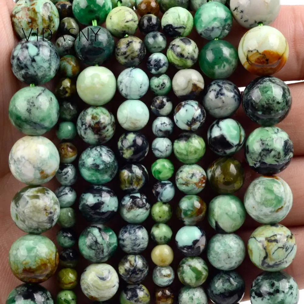 

6/8/10/12mm Mineral Beads Variscite Natural Stone Beads For Jewelry Making Round Beads For Diy Bracelet Necklace Accessories 15