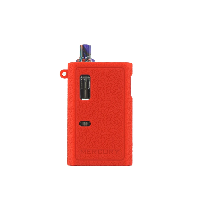 Антискользящий силиконовый чехол на 50 шт. для набора IJOY Mercury Resin Kit с текстурой кожи, резиновый чехол, щит обертка для защиты, подходит для 12 Вт.