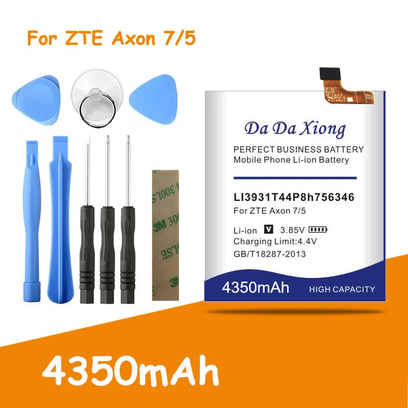 Бесплатная доставка 4350 мАч LI3931T44P8h756346 Аккумулятор для ZTE Axon 7 5 дюйма A2017 запасная