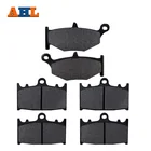 Передние и задние тормозные колодки для мотоцикла SUZUKI GSR400 K6 2006  GSR600 K6K7K8 2006-2010, черные тормозные колодки