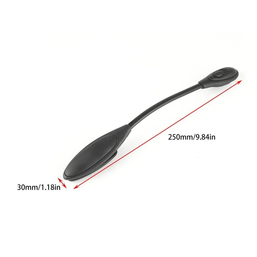 

Mini Portable Student Dormitory Lights Clip-On Self Defend Flashlight Book Light Laptop White LED Book Reading Lamp