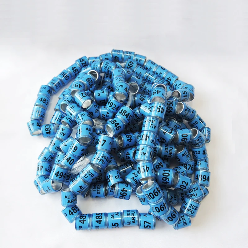 2020 принадлежности для обучения голубей Алюминиевые кольца ножные идентификации