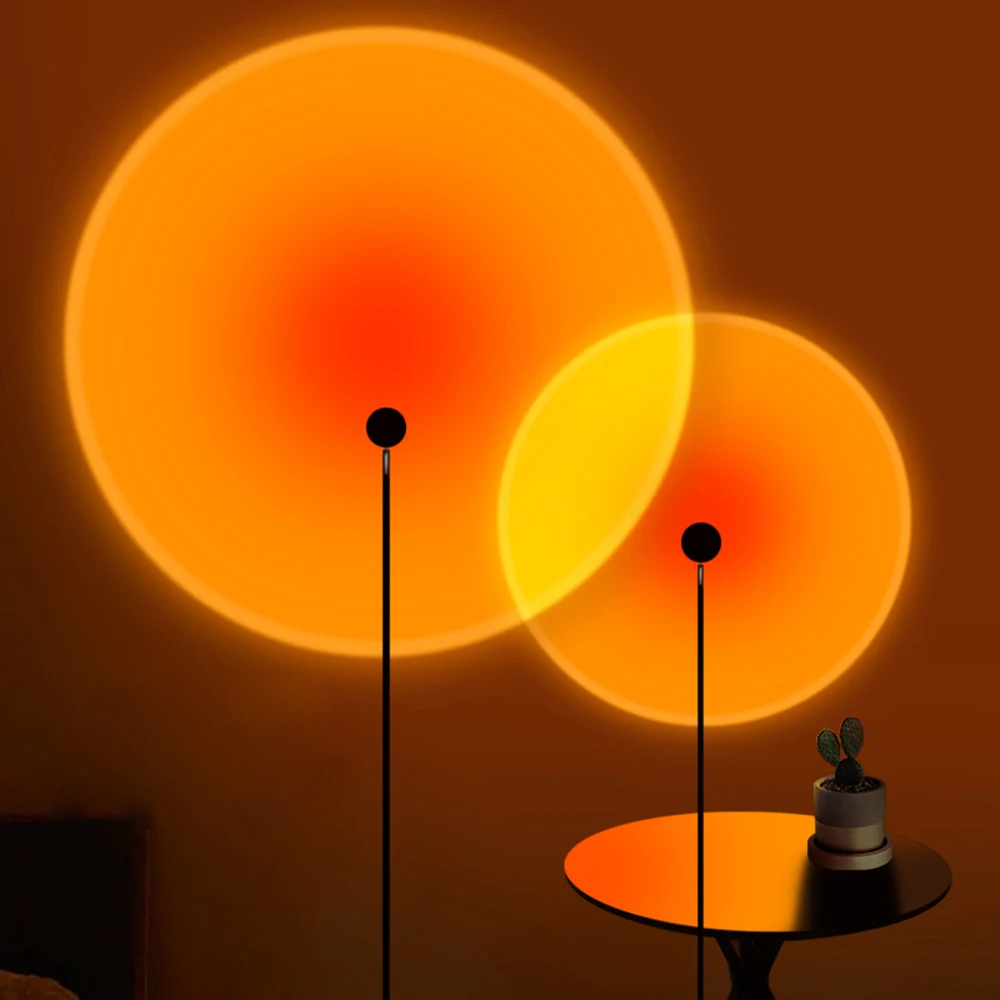 Закат проектор лампа торшер Радуга атмосфера СВЕТОДИОДНЫЙ Ночник светильник для