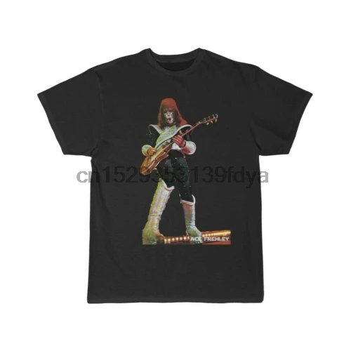 Винтажная Футболка ACE FREHLEY of KISS с коротким рукавом размер S-234XL F823 | Мужская одежда