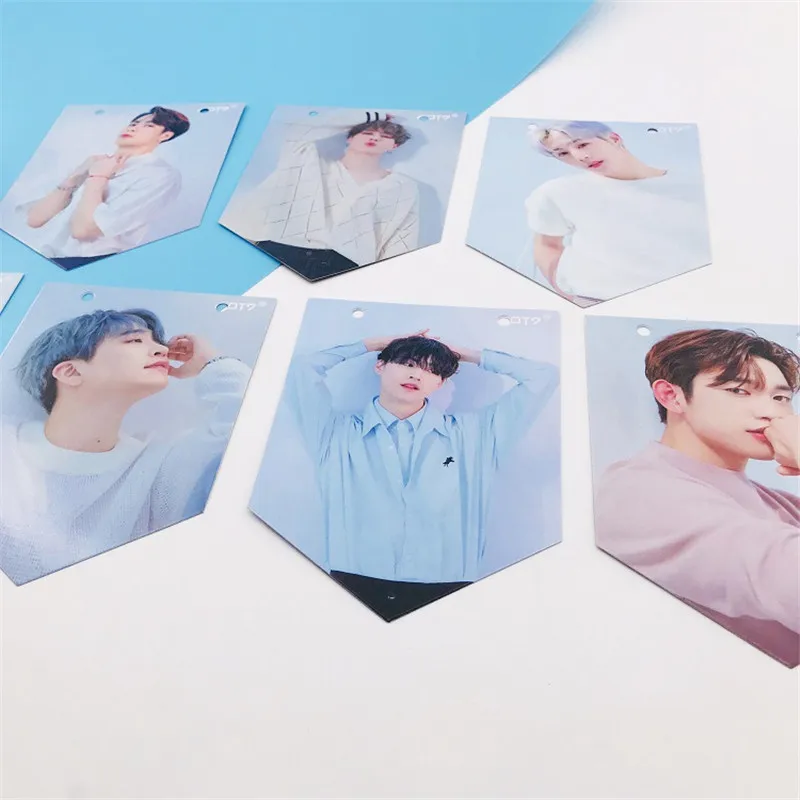 7 шт./компл. Kpop GOT7 Mark Jackson YoungJae Bangtan Boys JK V Suga LOMO подвесной флаг для фото настенная