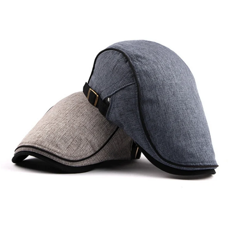 

Classic Men Golf Cap cotton beret men British cap female universal breathable Hat wholesale Outdoor Cap Visor Sports Caps