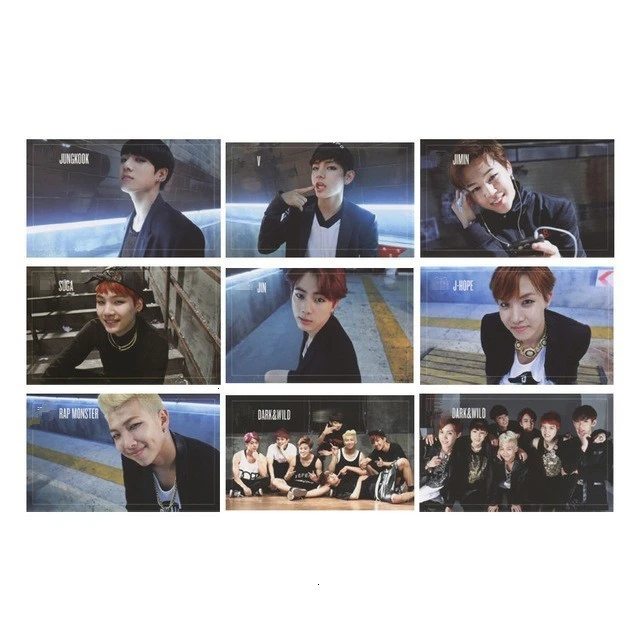 KPOP Bangtan мальчик альбом воспоминания о ломо карты V SUGA сделано бумага фото лампа карты плакат HDPhotocard 3RD 5TH LOVE YOURSELF AllCard - Цвет: 32