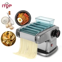 itop electric pasta machine noodle maker 220v commercial stainless steel pressing machine dough cutter dumpling skin