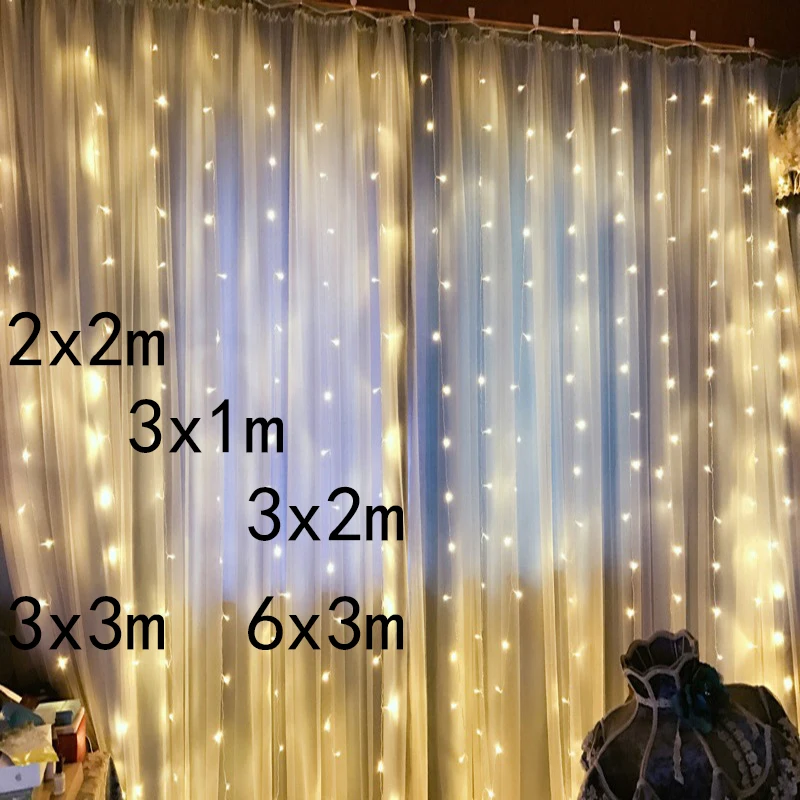 СВЕТОДИОДНАЯ Гирлянда сосулька 2x 2/3x 1/3x 2/3x3m Подключаемая светодиодная гирлянда