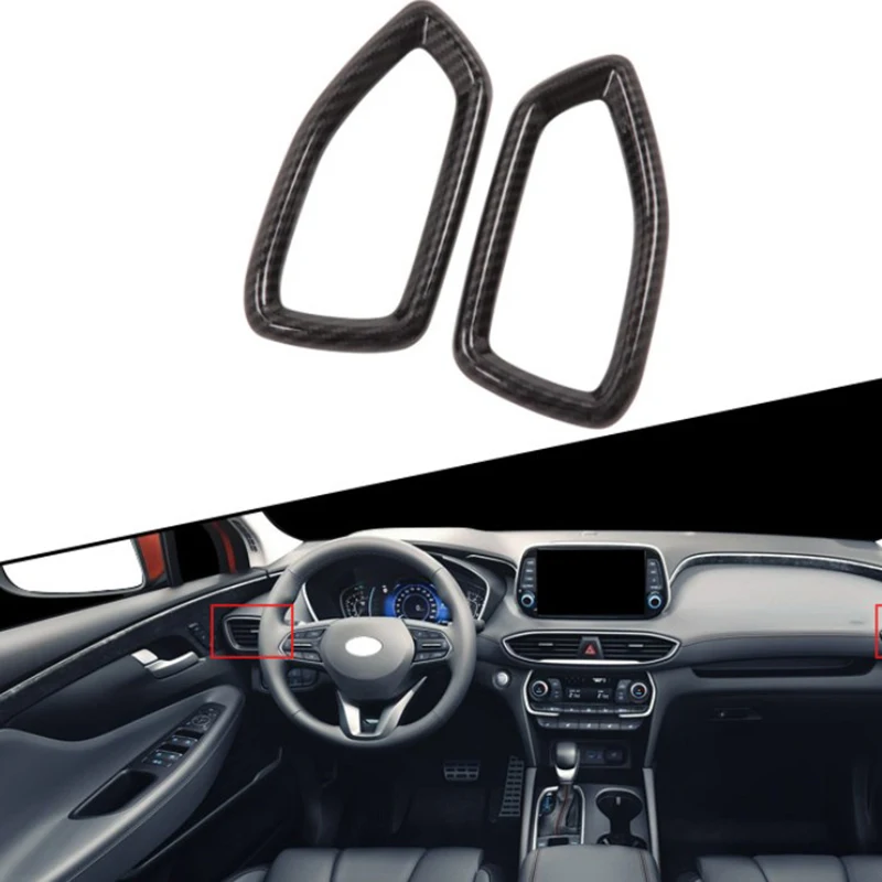 Углеродное волокно вентиляционное отверстие крышка накладка передний