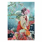 Алмазная живопись 5D сделай сам, Алмазная мозаика, японский гейши, кристалл Borduren Kruissteek, мозаик, бисероплетение, подарок, домашний декор для детей