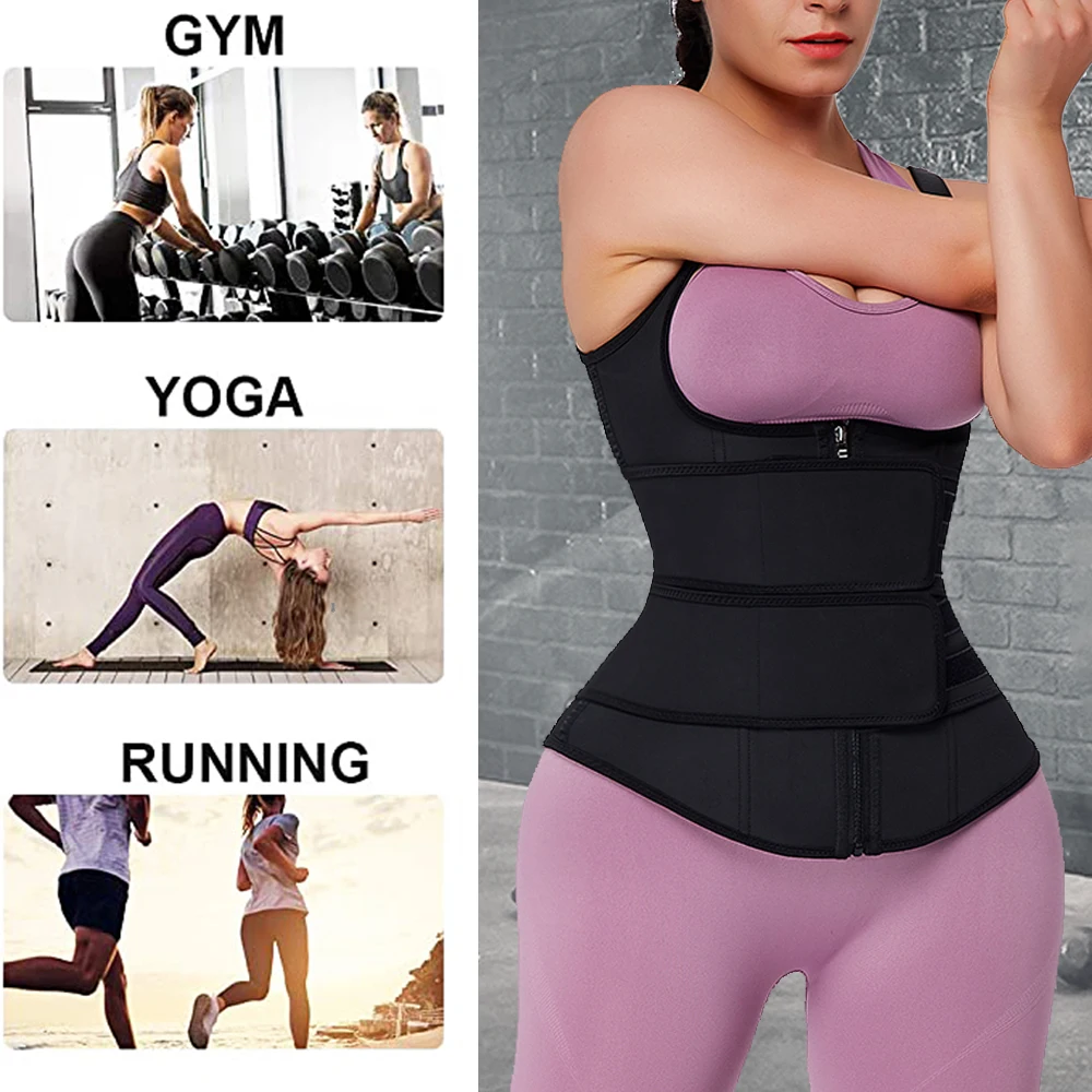 ГЕКСИН 100% Латекс Талии Тренажер жилет 9 стальных костей тела Формирователи