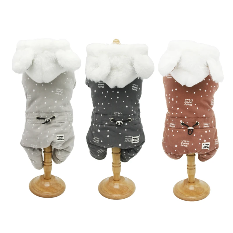 Ambaby 2019 осенне зимняя одежда для домашних животных флисовое с капюшоном 4 Legged