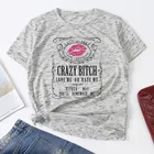 Женские футболки, повседневная футболка с коротким рукавом и принтом губ, летние топы с круглым вырезом для женщин, 100% хлопковые футболки с графическим принтом, женские футболки