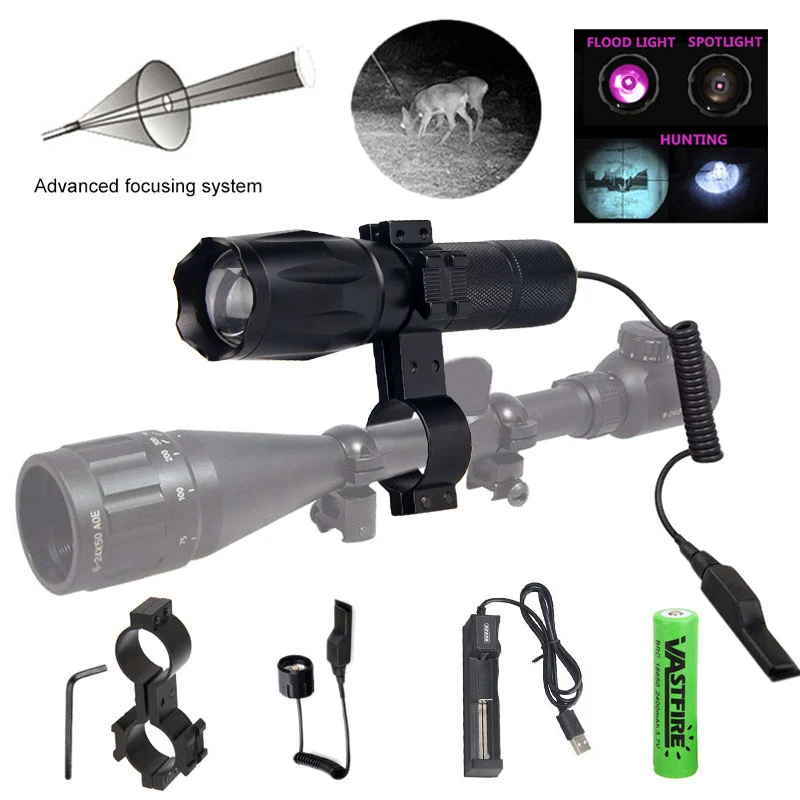 Увеличивающий охотничий Светильник ИК 7 Вт Ночное видение 940nm инфракрасный