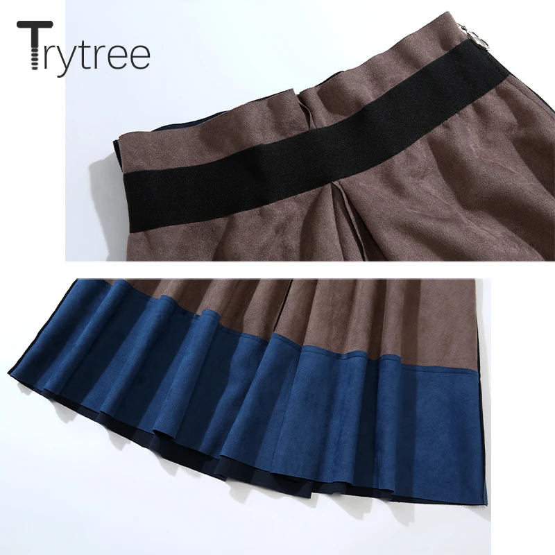 Осенне-зимний комплект из двух предметов Trytree 2020 повседневный Вязаный топ с