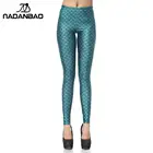 Женские леггинсы с принтом русалки