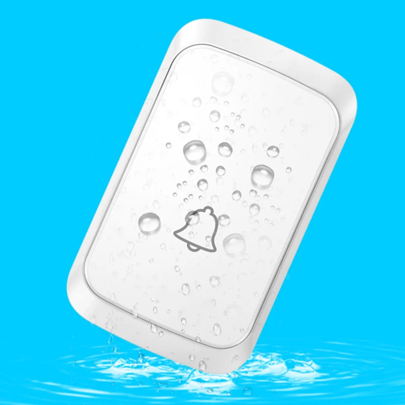 

Wireless Doorbell Waterproof Electronic Door Bell Long Range Home Office Plug-in Wireless Doorbell Long Range Bell QJY99