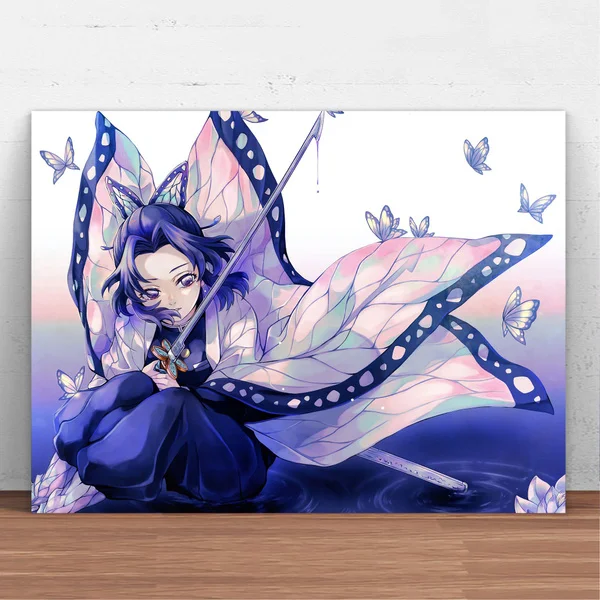 

Металлический жестяной знак Kochou Shinobu, Настенный декор, Постер с аниме рассекающим демонов, манга, танджиро, незуко, зенитсу, Inosuke 0AL54