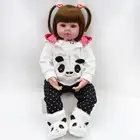 Реальность 19 дюймов 48 см Bebe Reborn всего силиконовая кукла девочка вьющиеся Baby Rebirth жизнь Рождественский подарок для детей, игрушки для ванной комнаты