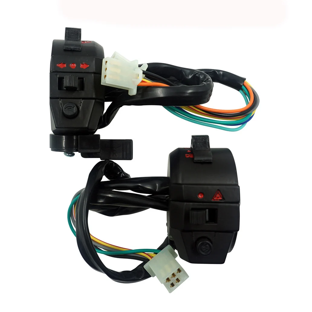 

Мотоциклетный переключатель 22 мм, стартовый переключатель, сигнал поворота, Ближний и Дальний световой переключатель 7/8 дюйма, универсальн...