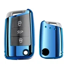 Модный Полный Чехол, новый мягкий ТПУ чехол для ключей автомобиля, защитный чехол для Volkswagen для VW TIGUAN Golf для Skoda Octavia, автомобильные аксессуары