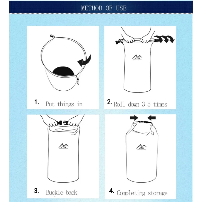 

5/10/20/40/70 L Outdoor Waterproof Dry Bag For Camping Drifting Hiking Swimming Rafting Kayaking River Trekking Bags