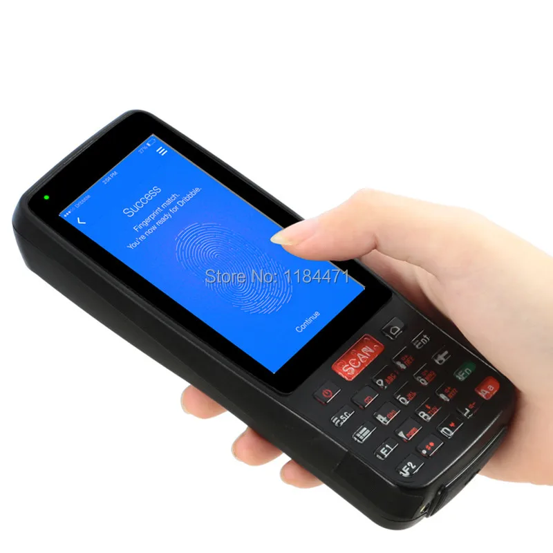 Мобильный принтер на Android 5 1 PDA промышленный Многофункциональный 1D 2D сканер