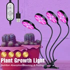 Фитолампа полного спектра для растений, светодиодная лампа USB для выращивания растений в теплице, цветов, фотолампа, 5 В