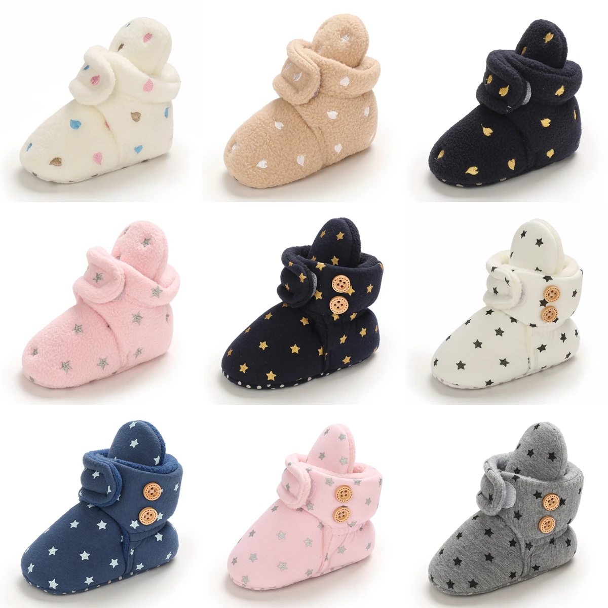 

SAMITA 2021 Baby Winter Warm Boots Infant Toddler Newborn Shoes Girls Boys First Walkers Super Keep Warm Snowfield Booties Boot