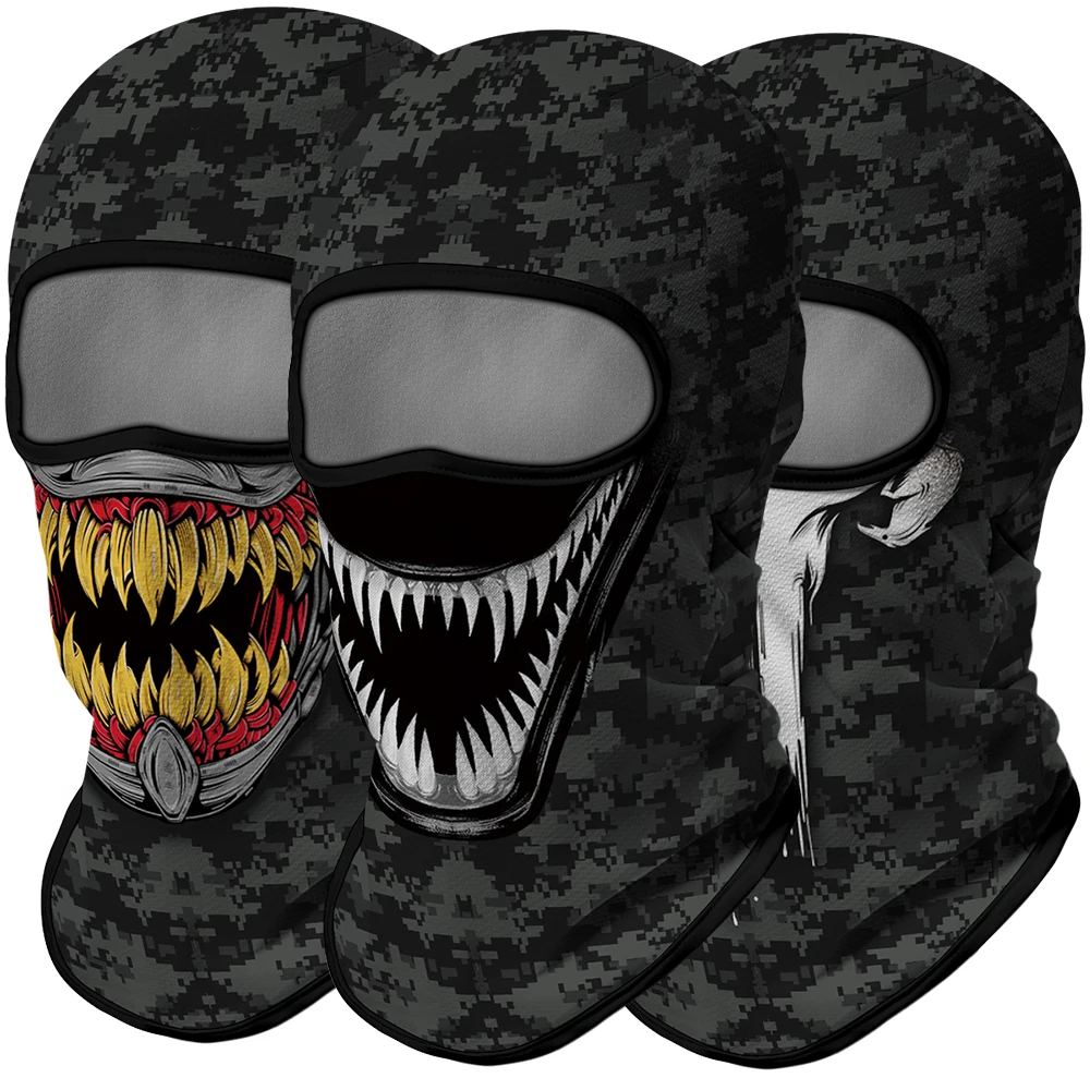 Каратель Веном Балаклава камуфляжная маска на шею спортивный шарф для