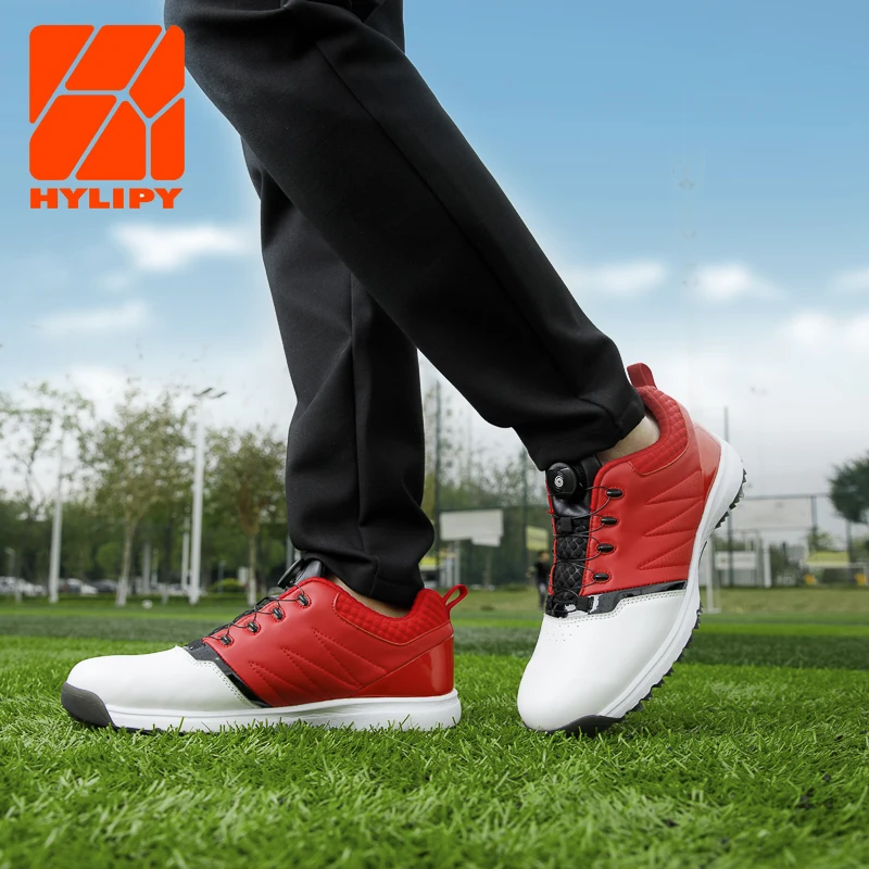 

Golf Shoes Men's Sneakers Footwear Waterproof Leather Man Sport Shoes Big Size 38-45 Summer Breathable Sneaker for Men 2021