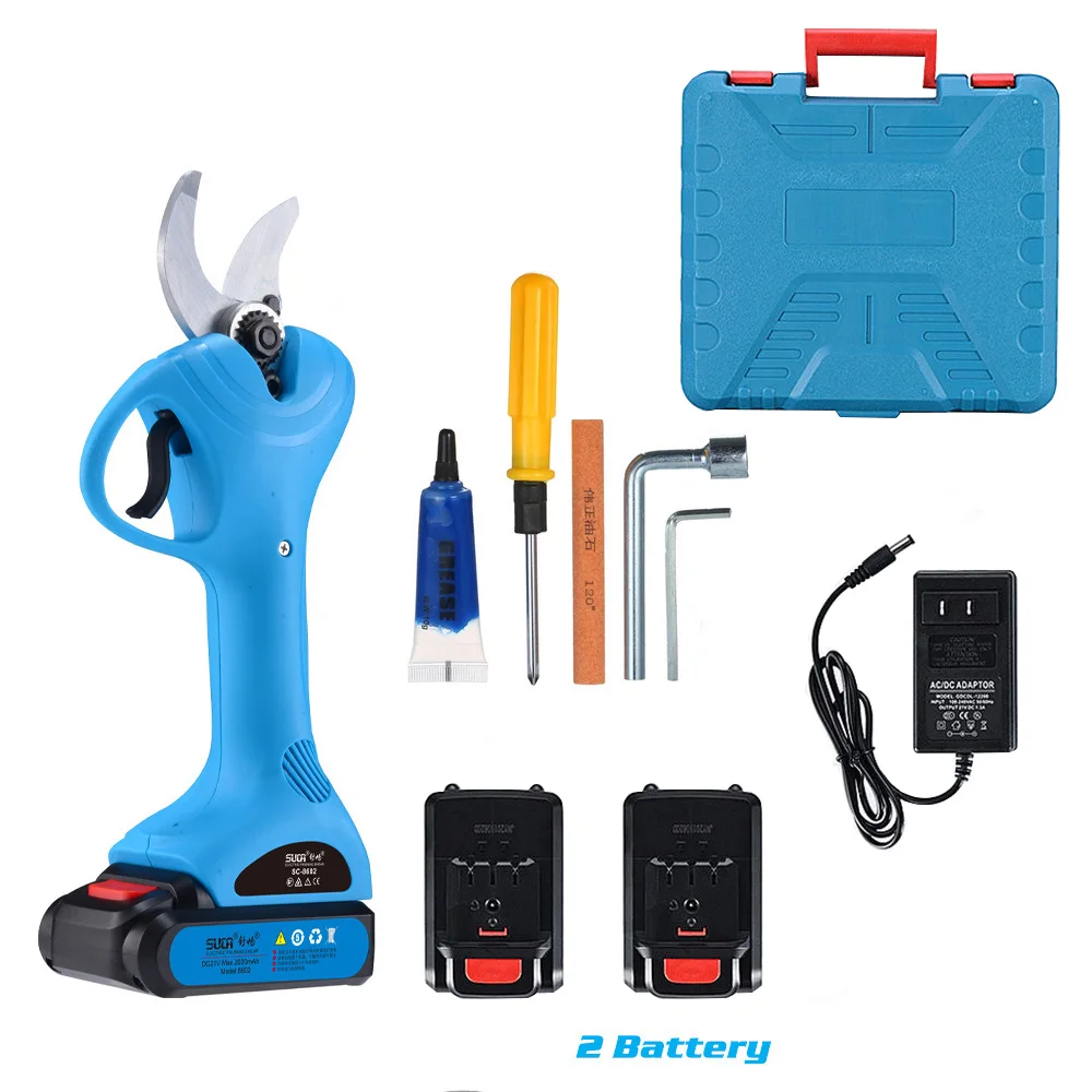 

21VCordless Pruner Lithium-ion Pruning Shear Efficient scissors Bonsai Electric Tree Branches garden tools electric SC-8602