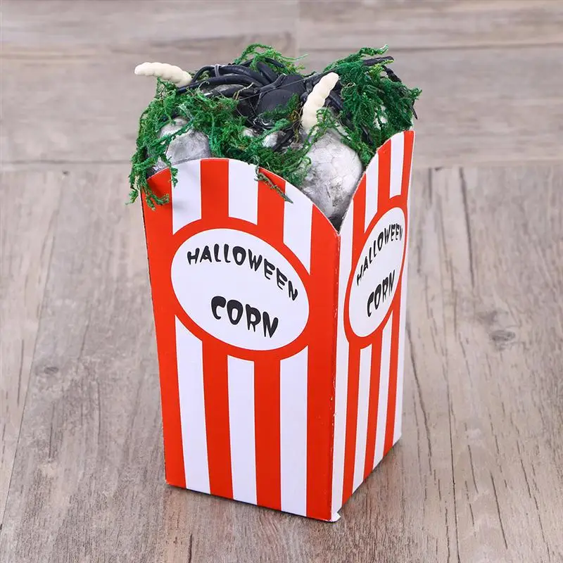 4pcs Scary Halloween Props Horror Popcorn Decoration Funny Foam Eye Ball Spider Mouse Trick Toys Prop Supplies | Дом и сад