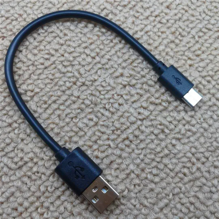 Кабель Micro usb/Type c 15 см с золотым покрытием 2 А для быстрой зарядки передачи данных