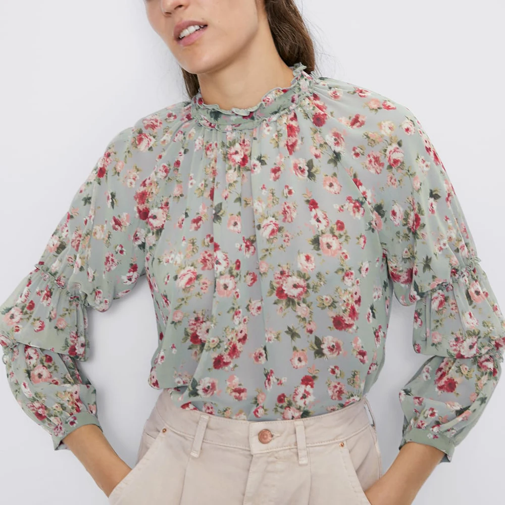 Женская рубашка с принтом Boho ZA модная разноцветная ламинированная декоративная