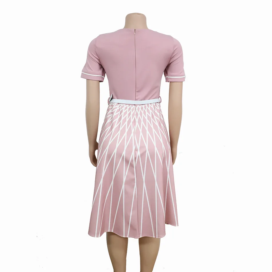 Африканские платья для женщин 2019 Новый стиль лета размера плюс 2XL Розовый Зеленый