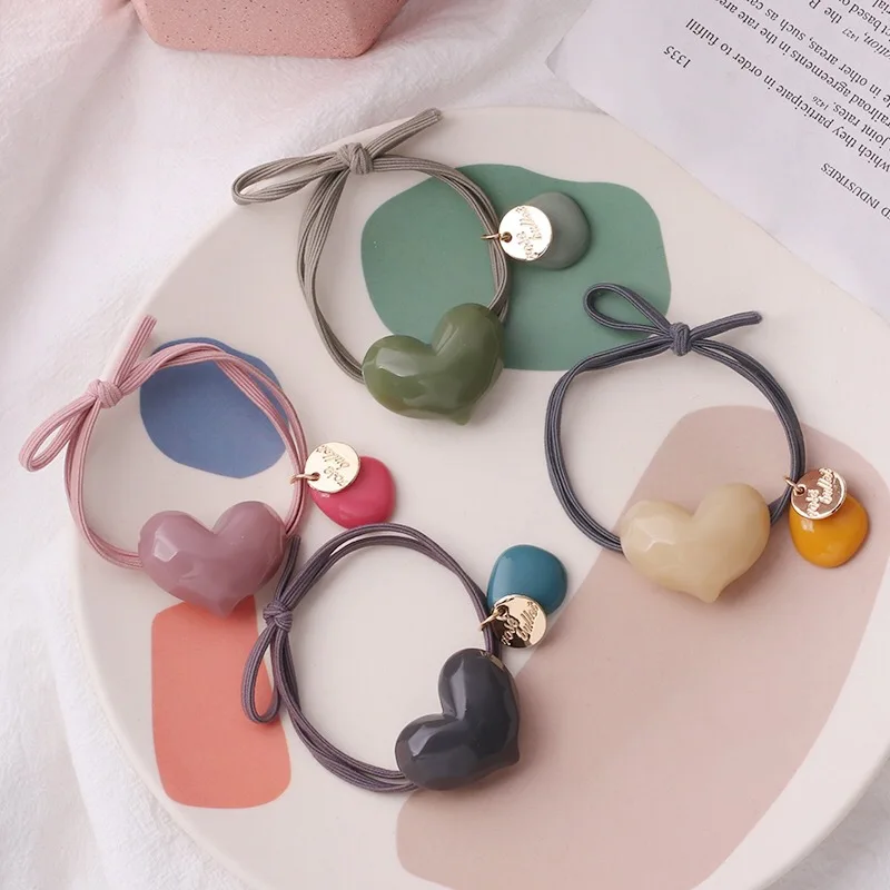 Популярная модная цветная резинка для волос в Корейском стиле с кристаллами