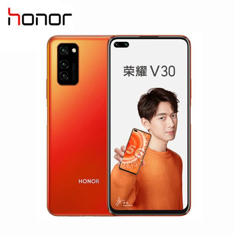 Новый оригинальный официальный Honor V30 сотовый телефон 6 57 дюймов Kirin 990 Octa Core Android 10