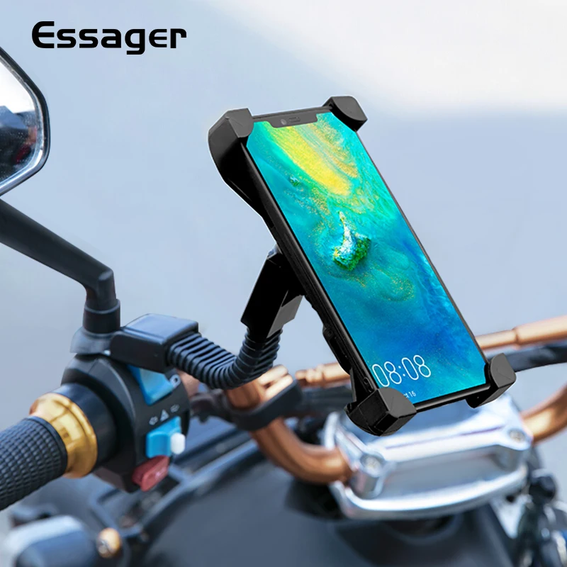 Essager мотоциклетный держатель для телефона iPhone Huawei мобильный телефон подставка на