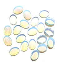 natural stone opal cabochon beads flat back oval shape no hole loose beads for jewelry making diy ring necklace accessories