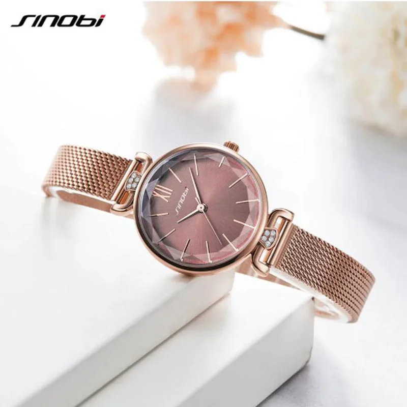 

SINOBI 2021Watch Women Waterproof Quartz Wristwatch NEW Watch Women Fashion Casual Leather Belt Watches Wristwatches Reloj Mujer