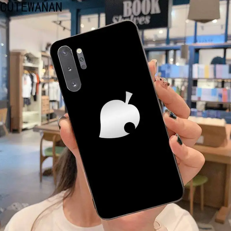 

CUTEWANAN animal crossing Black Cell Phone Case For Samsung Note 7 8 9 10 Lite Plus Galaxy J7 J8 J6 Plus 2018 Prime