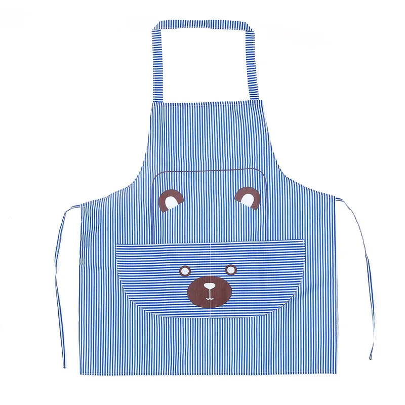 

Home cleaning apron Cute cartoon apron kitchen anti-oil anti-fouling home sleeveless apron