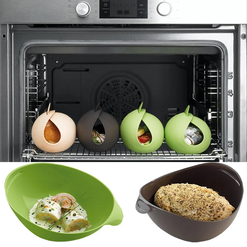 Домашняя Кухня Силиконовый Пароварка для микроволновой печи духовка рыбий