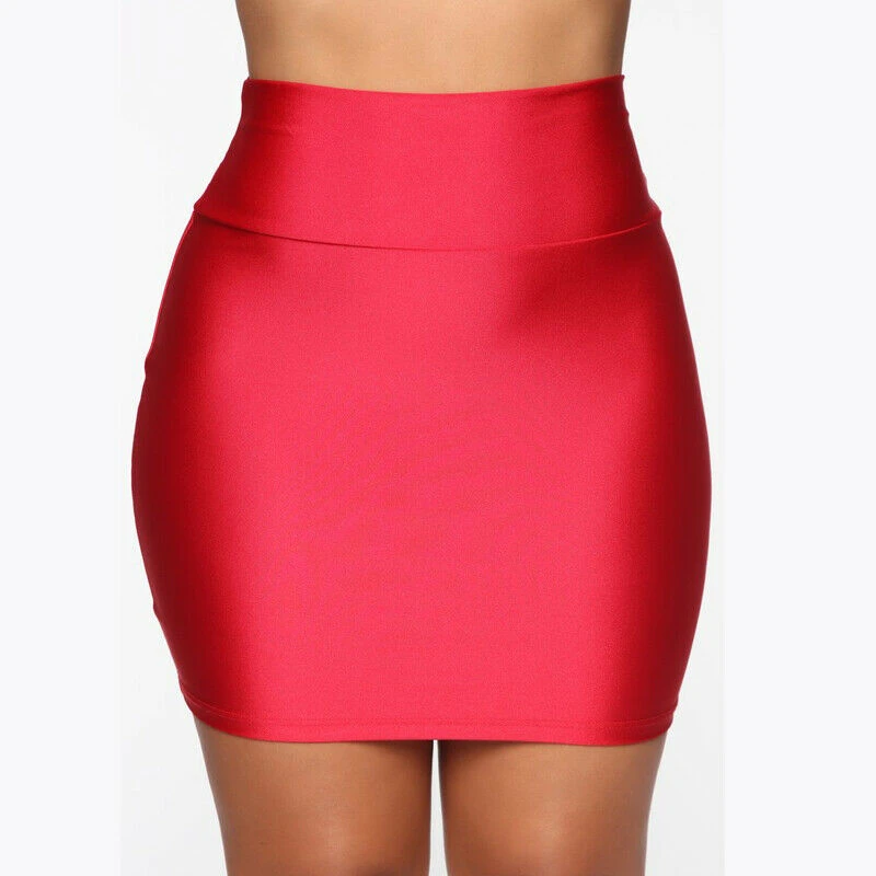 Женская короткая мини-юбка черная Повседневная вечерние юбки в уличном стиле для