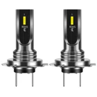 2 шт., светодиодные лампы для фар H7 80 Вт 1860 CSP 6000 лм