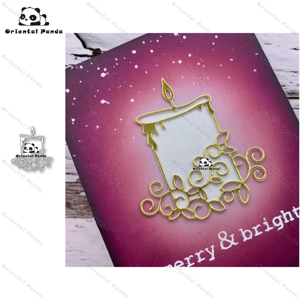 

New Dies Gold Plated candle Metal Cutting Dies diy Dies photo album cutting dies Scrapbooking Stencil Die Cuts craft dies
